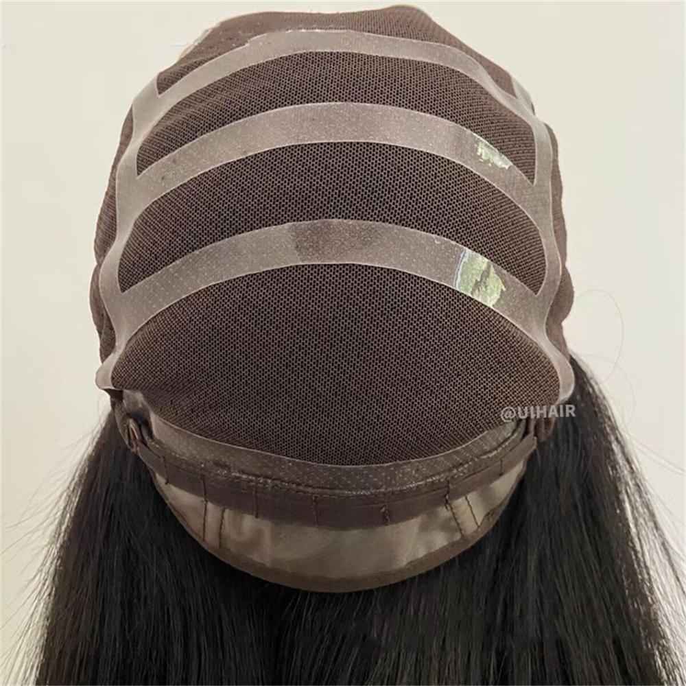 Medical Silicone Full Lace Virgin Human Hair Wig