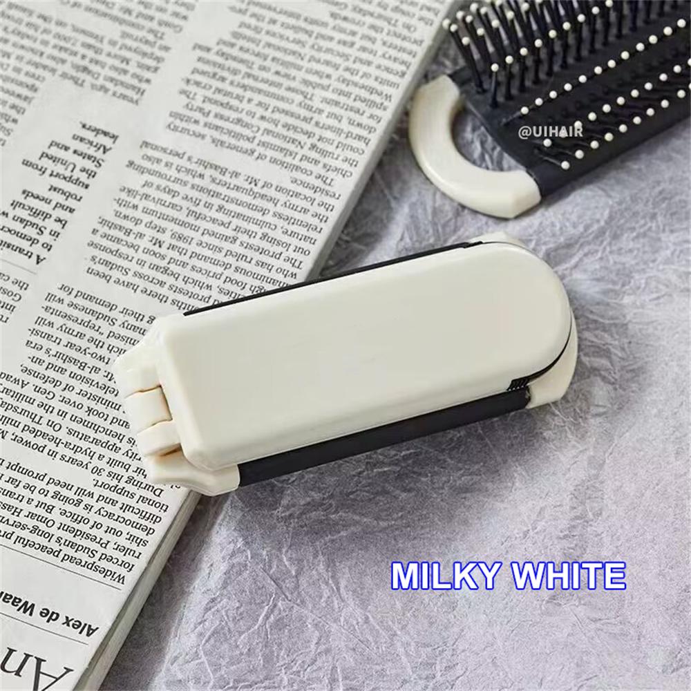 Mini Folding Massage Comb with Mirror