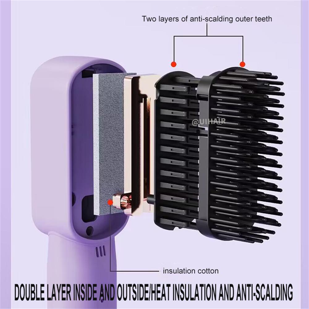 Negative Ion Portable Mini Straightening Electric Comb