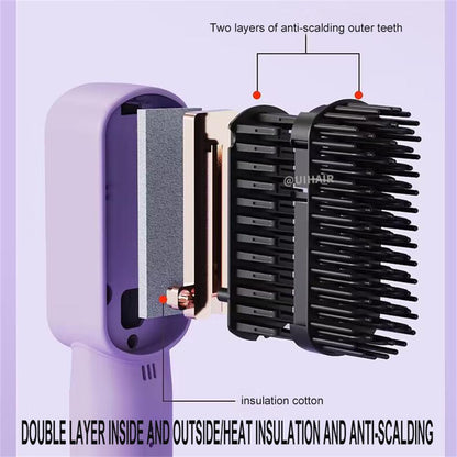 Negative Ion Portable Mini Straightening Electric Comb
