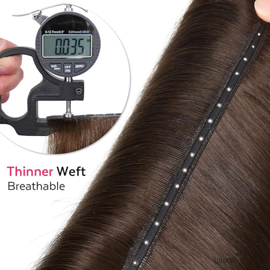 Ultra-thin-glue-free-hair-weft-technology-close-up