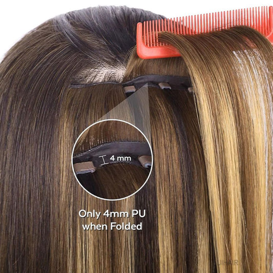 T-Mixed Ombré hair extensions for European hair textures.