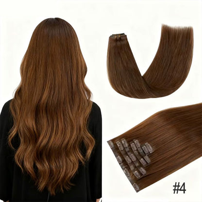 Close-up of the ultra-thin silicone base of PU hair extensions