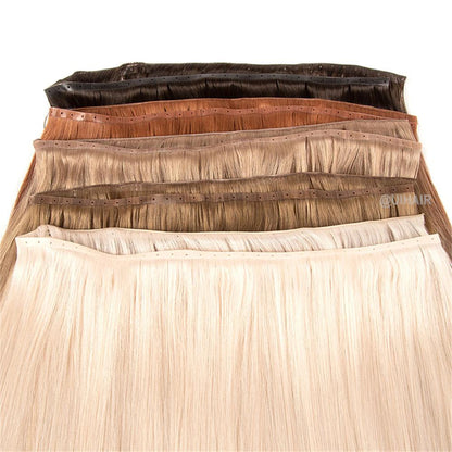 Virgin Human Hair Twin Tabs Butterfly Invisible Weft Extensions – Light Luxe Collection Seamless