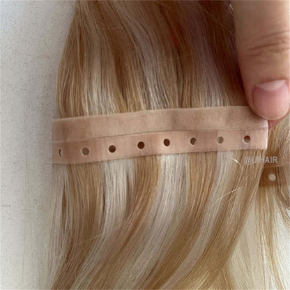 Virgin Human Hair Twin Tabs Butterfly Invisible Weft Extensions – Mixed Collection Seamless