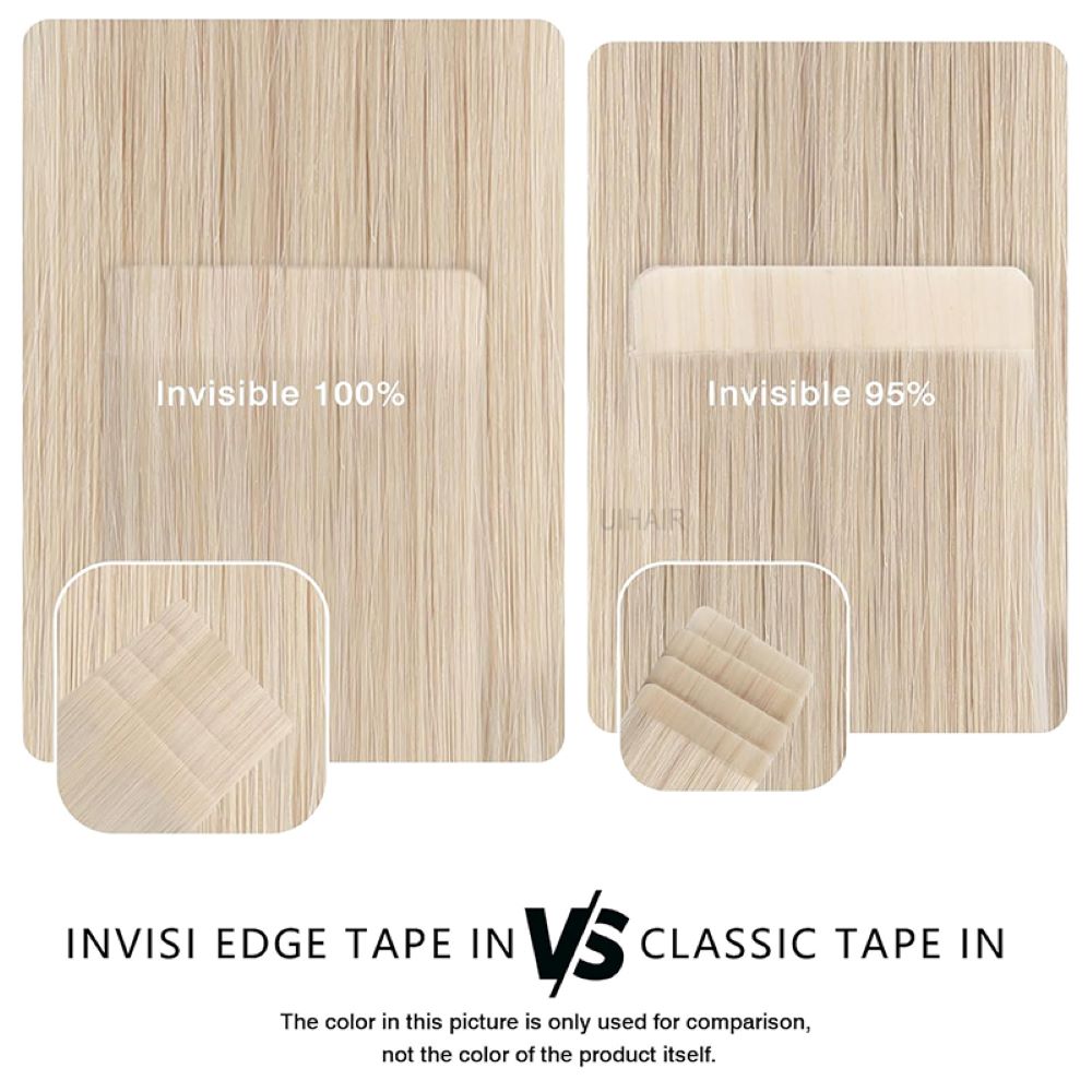 Ultra-thin 0.06mm PU base for seamless hair extensions