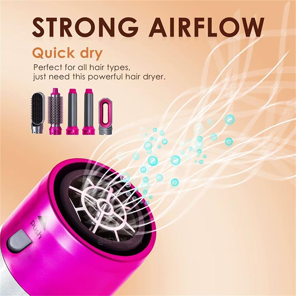 Hot air comb smoothing comb attachment for frizz-free hair