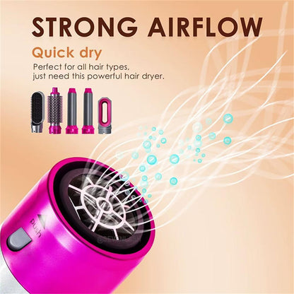 Hot air comb smoothing comb attachment for frizz-free hair