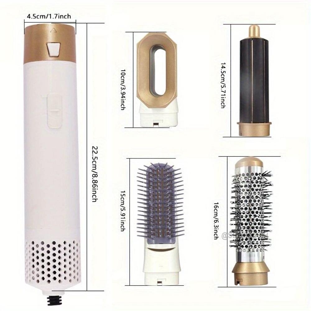 Ergonomic handle of hot air comb designed for home styling