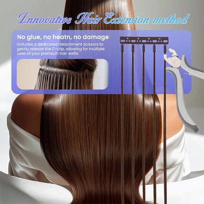 6D Generation 3 Seamless Hair Extension Gun – Professional Salon Tool