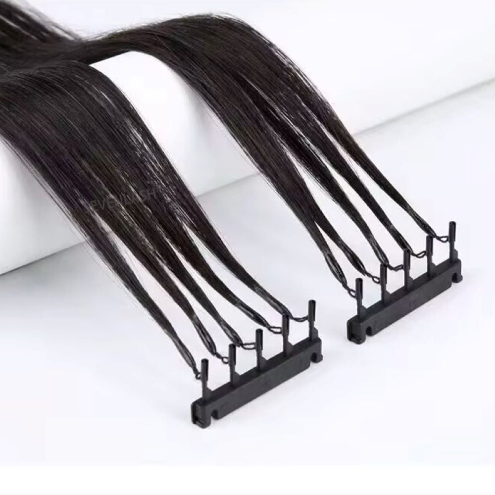 6D Hair Extensions Naturally Straight Human Hair Can Perm and Dye Hair No-Trace Hair Extensions – Black Luxe Collection Seamless