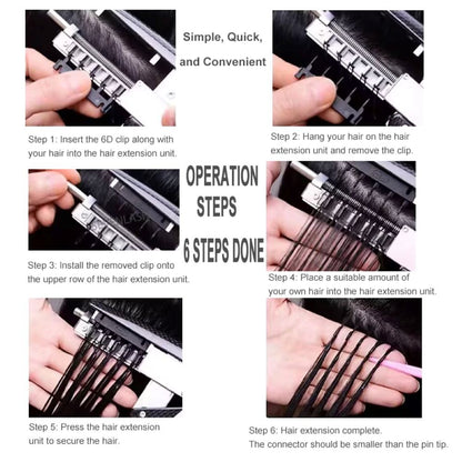 6D Hair Extensions Naturally Straight Human Hair Can Perm and Dye Hair No-Trace Hair Extensions – T Mixed Luxe Collection Seamless