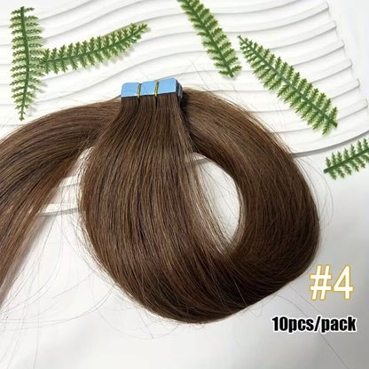 UIHAIR 100% Remy human hair extensions in chocolate brown