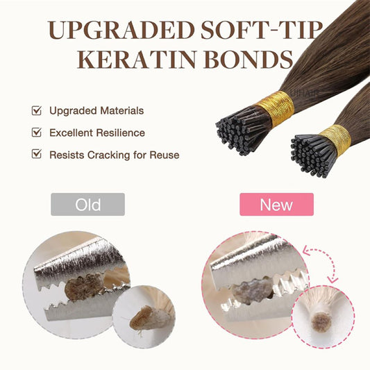 Brown-I-tip-hair-extensions-seamless-brunette-volume-boost