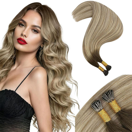 Virgin-human-hair-I-tip-extensions-rooted-balayage-T-colors