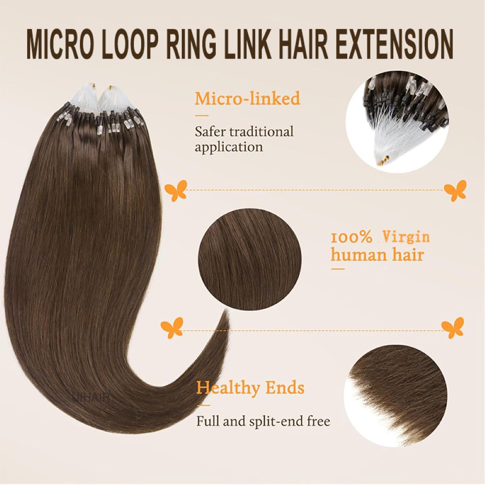 Velvet soft virgin human hair texture in chocolate brown shade