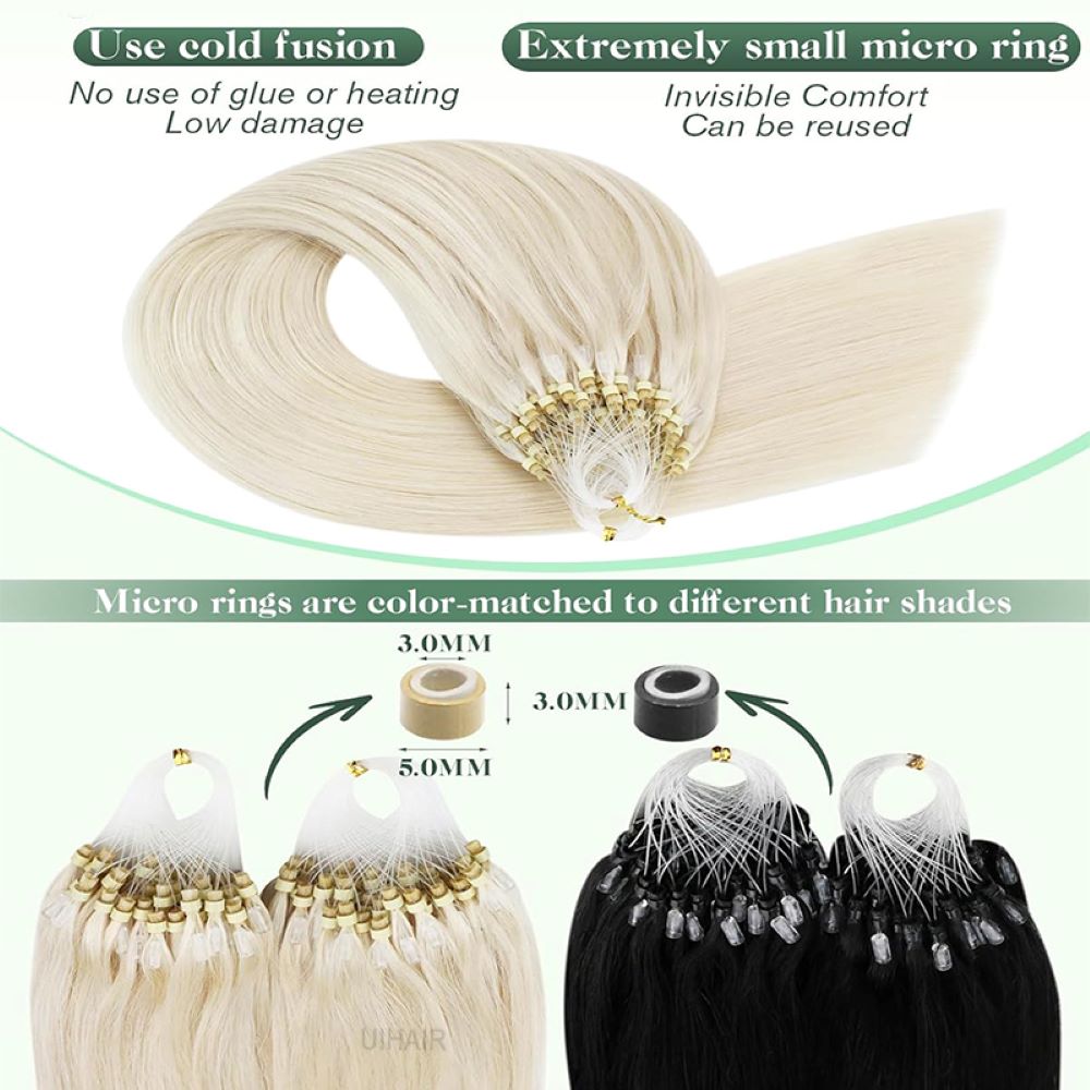 No-bleach hair lengthening solution for white and blonde hair