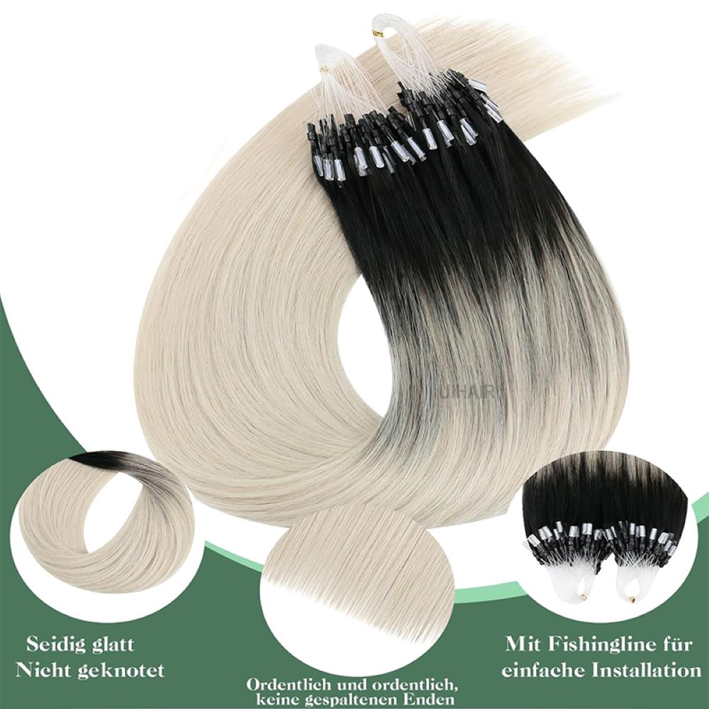 Professional micro link tools and rooted gradient hair extensions