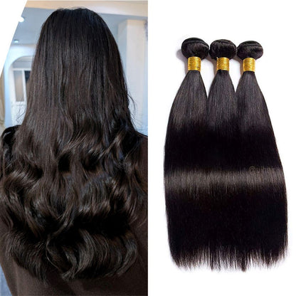 Virgin Human Hair Machine Weft Hair Extensions – Black Luxe Collection