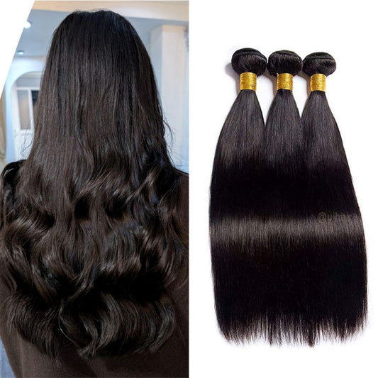 Virgin Human Hair Machine Weft Hair Extensions – Black Luxe Collection