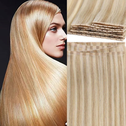 Virgin Human Hair Twin Tabs Butterfly Invisible Weft Extensions – Mixed Collection Seamless