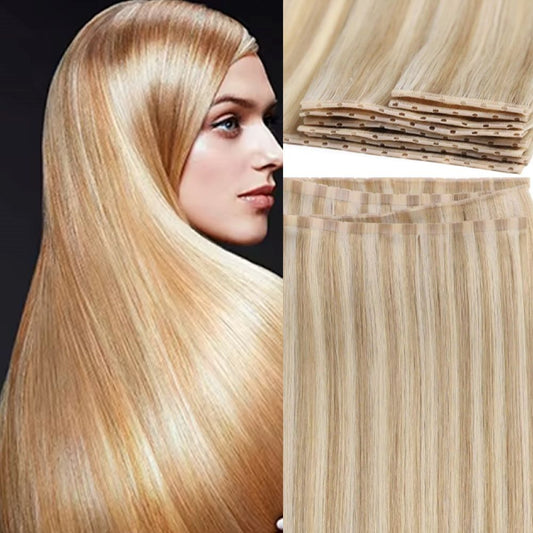 Virgin Human Hair Twin Tabs Butterfly Invisible Weft Extensions – Mixed Collection Seamless