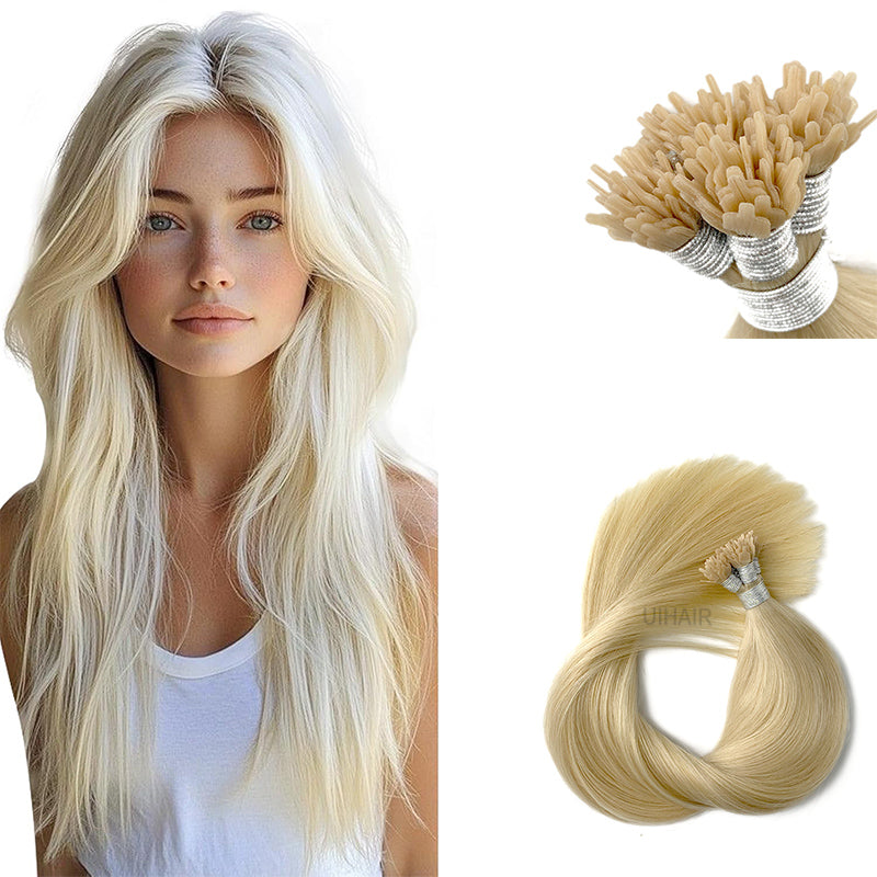 UIHAIR-Luxury-Platinum-Blonde-Y-Tip-Extensions-Soft-Texture