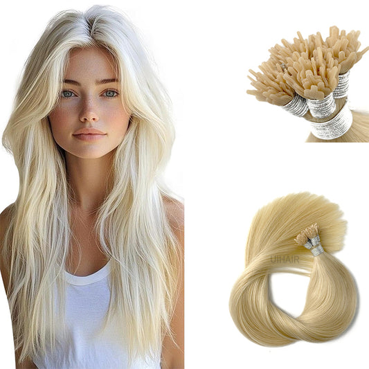UIHAIR-Luxury-Platinum-Blonde-Y-Tip-Extensions-Soft-Texture