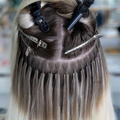 Heat-Styled-Ombre-Waves-Using-T-Mixed-Keratin-Extensions