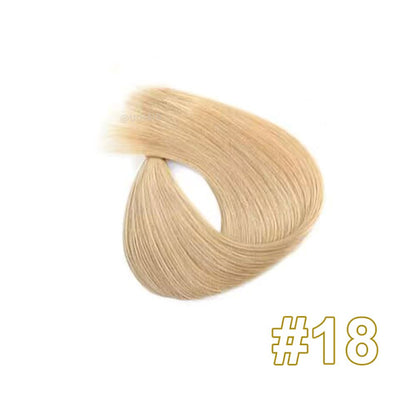 Virgin Human Hair Twin Tabs Butterfly Invisible Weft Extensions – Light Luxe Collection Seamless