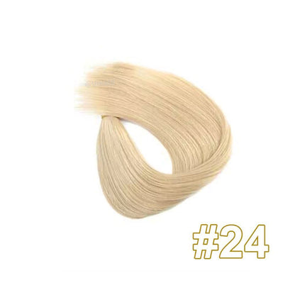 Virgin Human Hair Twin Tabs Butterfly Invisible Weft Extensions – Light Luxe Collection Seamless