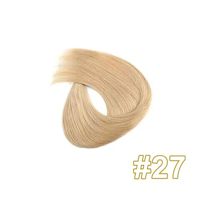 No knots invisible attachment row 6D-1 hair extensions blonde