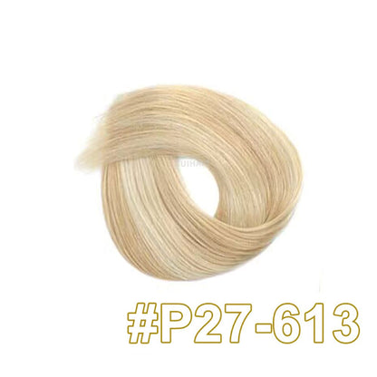 Natural Off Black 6D-1 Virgin Human Hair Extensions - 100 Percent Cuticle Aligned