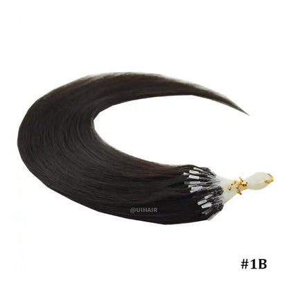 100% Virgin Human Hair Raven Black texture and natural shine
