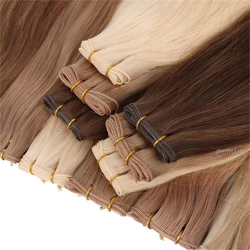 Virgin Human Hair Hand-Tied Invisible Genius Weft Extensions – Light Luxe Collection Seamless