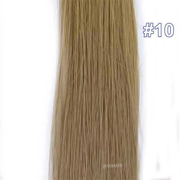 Ponytail Virgin Human Hair Extensions Light Color