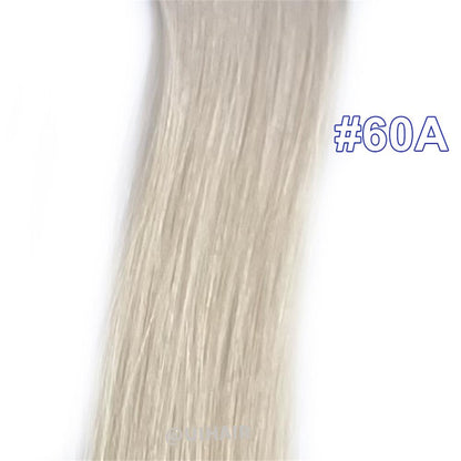 Virgin Human Hair Tape In Hair Extensions Light Color