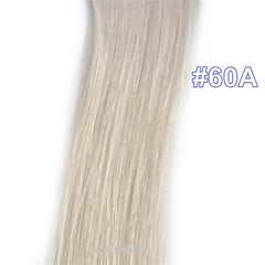 Virgin Human Hair Twin Tabs Invisible Weft Hair Extensions Light Color