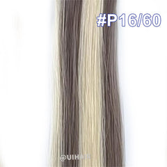 Ponytail Virgin Human Hair Extensions Highlight Color