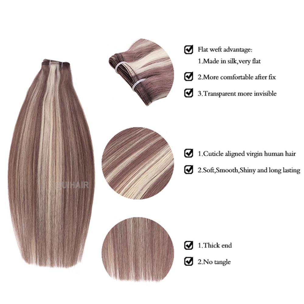 Virgin Human Hair Flat Weft Hair Extensions – Mixed Collection Seamless