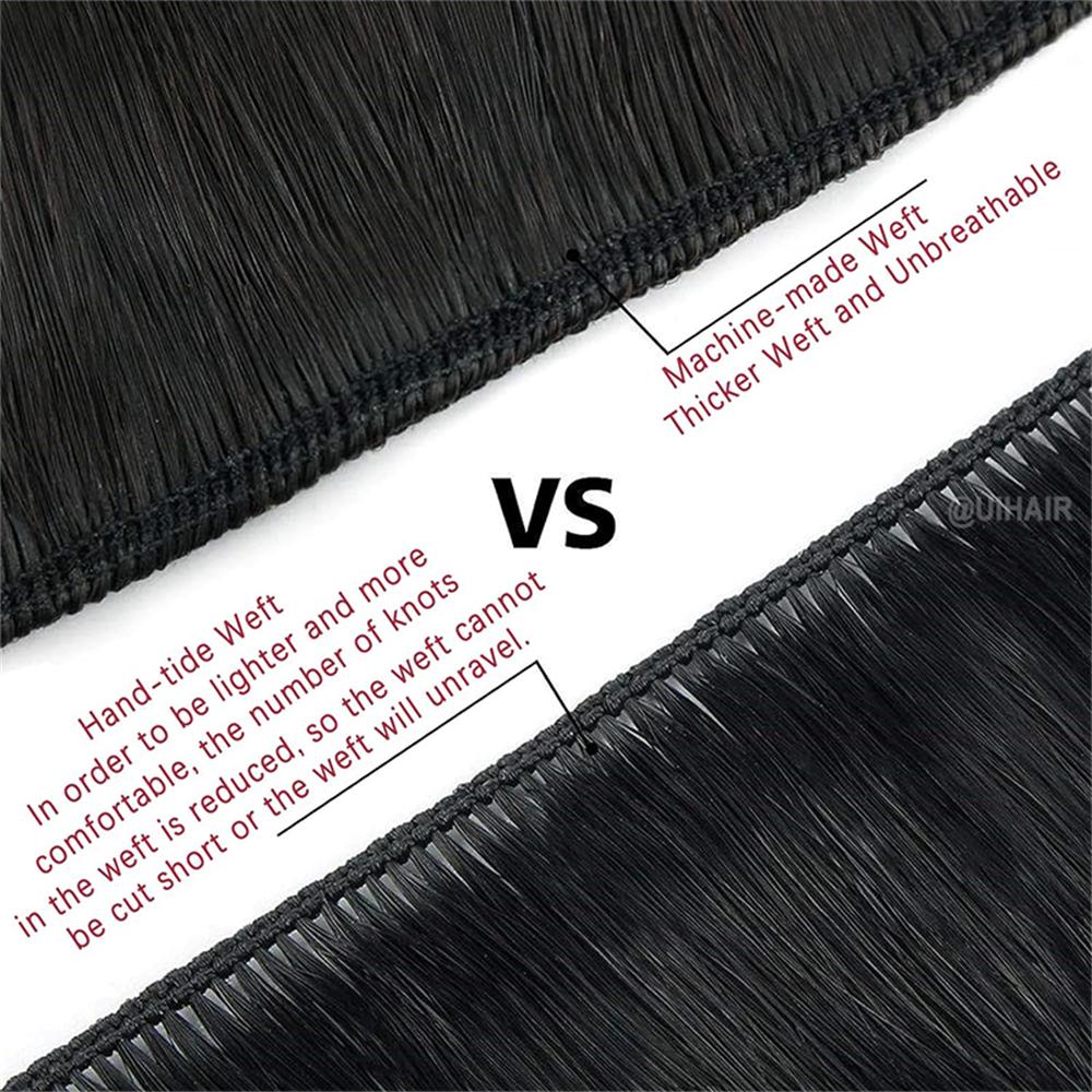 Virgin Human Hair Hand-Tied Invisible Genius Weft Extensions – Brown Luxe Collection Seamless