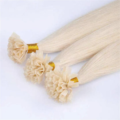 Virgin Human Hair Keratin K Tip Hair Extension Light Color