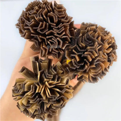 Virgin Human Hair Keratin K Tip Hair Extension Highlight Color