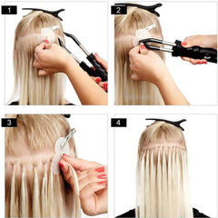 Virgin Human Hair Keratin K Tip Hair Extension Highlight Color