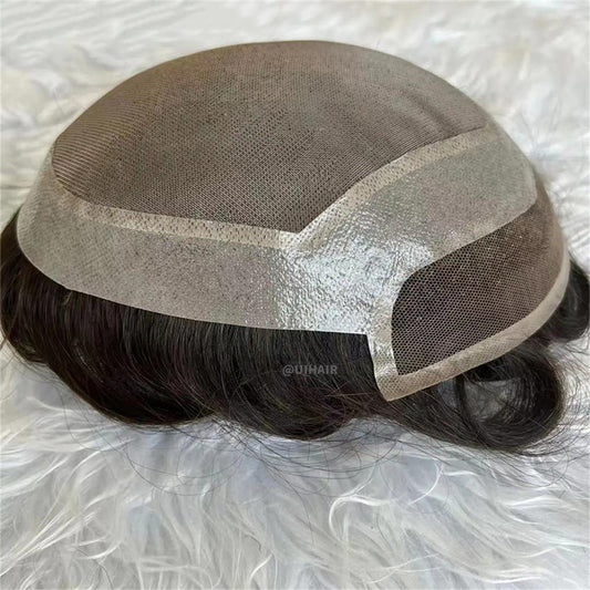 Men Mono Lace Topper Hair