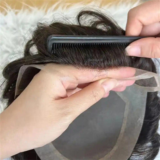 Men Mono Lace Topper Hair