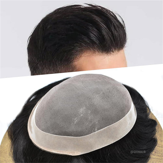 Men Mono Lace Topper Hair