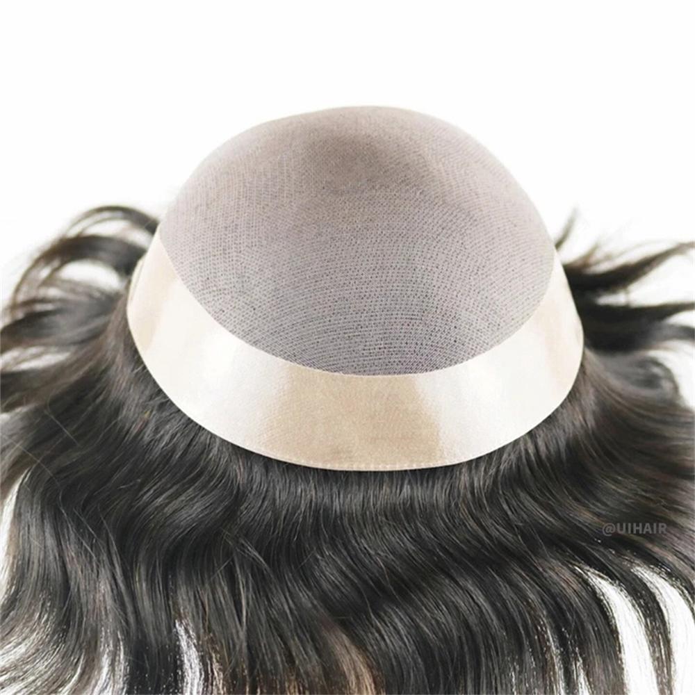 Men Mono Lace Topper Hair