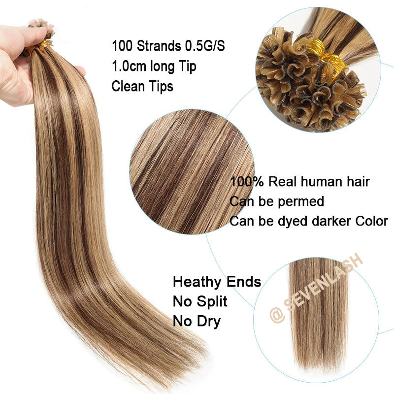 Virgin Human Keratin U-Tip Hair Extensions – Mixed Luxe Collection