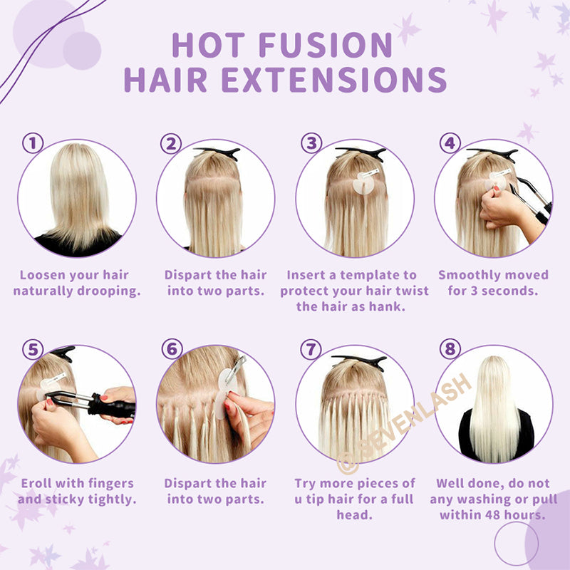 Virgin Human Keratin U-Tip Hair Extensions – Light Luxe Collection